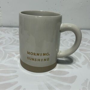 Hearth & Hand Cream & Tan “Morning Sunshine” Coffee Mug